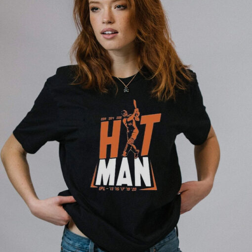 Rohit Sharma 45 Hit Man T-Shirt2