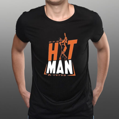 Rohit Sharma 45 Hit Man T-Shirt3