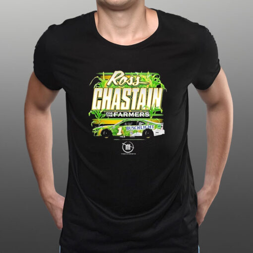 Ross Chastain Trackhouse Racing Team Collection Busch Light Car T-Shirt1