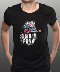 Spider Punk Web-slinging Rockstar T-Shirt1