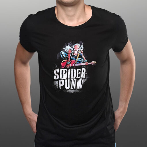 Spider Punk Web-slinging Rockstar T-Shirt1