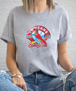 St Louis Cardinals 2005 2024 Springfield Baseball Logo T-Shirt