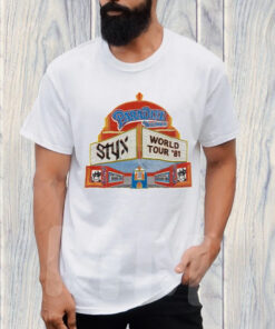 Styx Tour 80s The Paradise Theatre Raglan T-Shirt