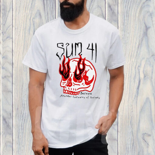 Sum 41 Store Skull Sketch T-Shirt