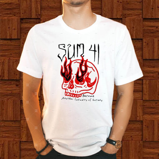 Sum 41 Store Skull Sketch T-Shirt1