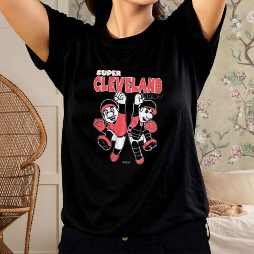 Super Cleveland Bros Mario T-Shirt2