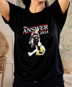 T-Shirt Black Support For Trump The Answer 2024 Donald Trump Vs Joe Biden2