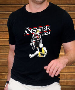 T-Shirt Black Support For Trump The Answer 2024 Donald Trump Vs Joe Biden3