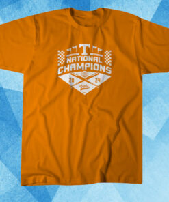 TENNESSEE BASEBALL: 2024 COLLEGE WORLD SERIES CHAMPIONS (ORANGE) T-SHIRT