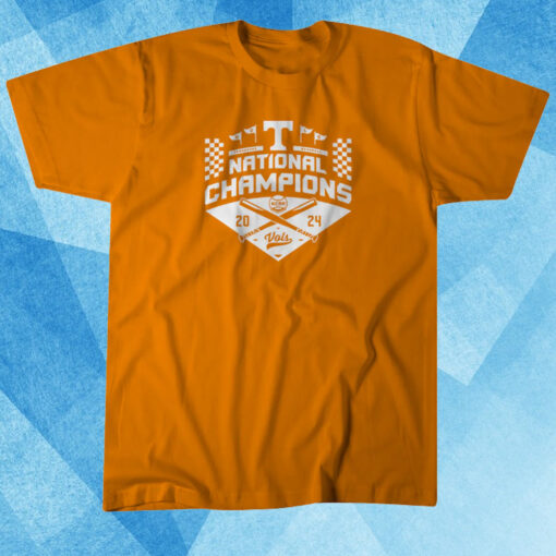 TENNESSEE BASEBALL: 2024 COLLEGE WORLD SERIES CHAMPIONS (ORANGE) T-SHIRT