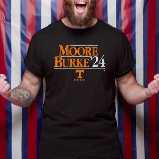 Tennessee Baseball Moore-Burke ’24 T-Shirt4