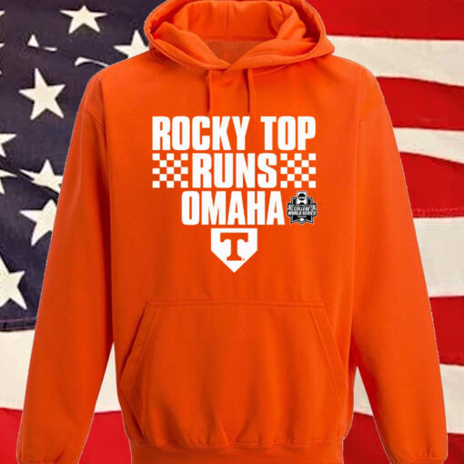 Tennessee Volunteers 2024 Ncaa Men’s Baseball College World Series Champions Rocky Top Runs Omaha Hoodie