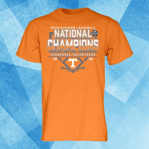 Tennessee Volunteers Blue 84 2024 NCAA Men's Baseball College World Series Champions Schedule T-Shirt1