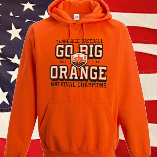 Tennessee Volunteers Champion 2024 Ncaa Men’s Baseball College World Series Champions Go Big Orange Hoodie