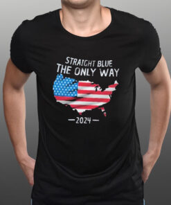 The Only Way Straight Blue 2024 T-Shirt1