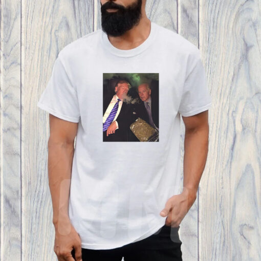 Trump And Biden Smoking Weed T-Shirt