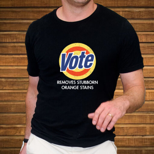 Vote Removes Stubborn Orange Stains Black T-Shirt3