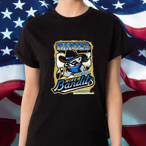 Wanted Quad Cities River Bandits Gravity T-Shirt