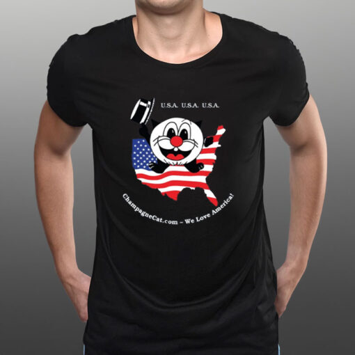 We Love America Champagne T-Shirt1