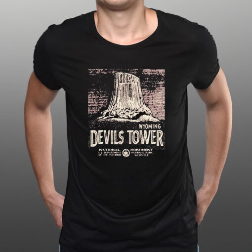 Wyoming Devils Tower National Monument Us Department T-Shirt1