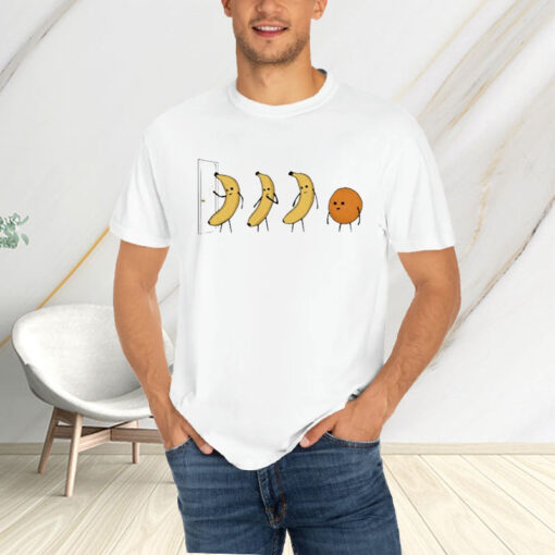 3 Bananas And Orange Knock Knock T-Shirt4