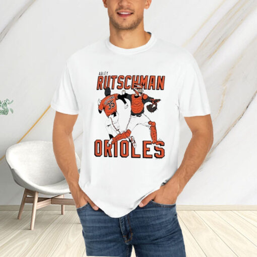 Adley Rutschman Baltimore Orioles Homage Caricature Player Tri-blend T-Shirt4