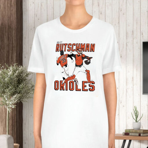 Adley Rutschman Baltimore Orioles Homage Caricature Player Tri-blend T-Shirt5