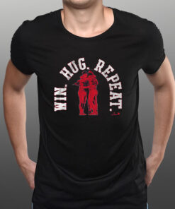 BOSTON BASEBALL WIN. HUG. REPEAT. T-SHIRT1