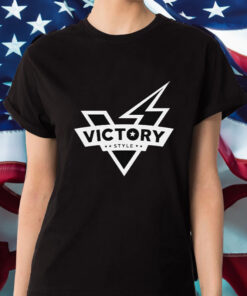 Black Victory Style Flag T-Shirt