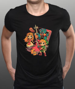 Brave Game Zelda Black T-Shirt1