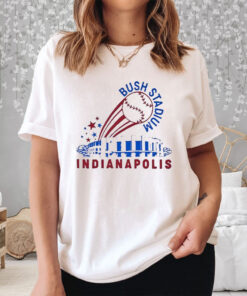 Bush Stadium Indianapolis Baseball T-Shirt3