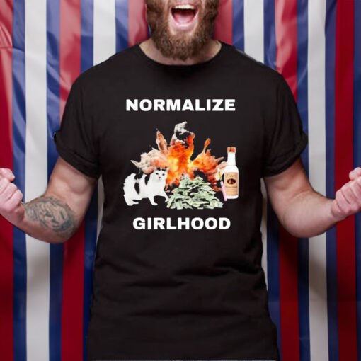 Cat Normalize Girlhood T-Shirt4