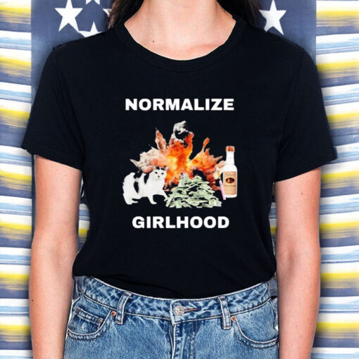 Cat Normalize Girlhood T-Shirt5