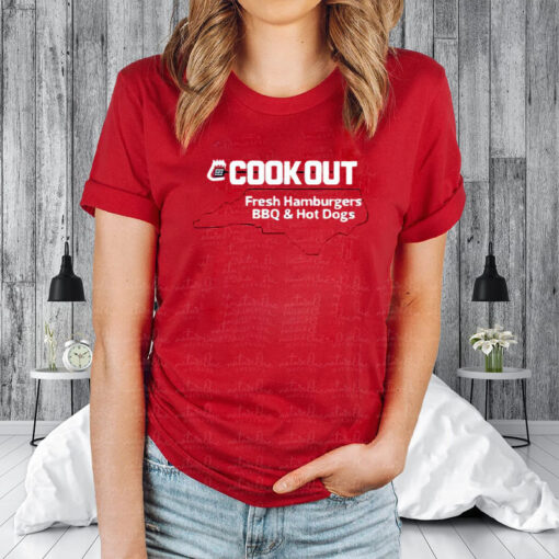 Cook Out Fresh Hamburgers Bbq And Hot Dogs T-Shirt3