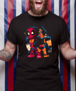 Double Healing Factor Chibi Deadpool & Wolverine T-Shirt4