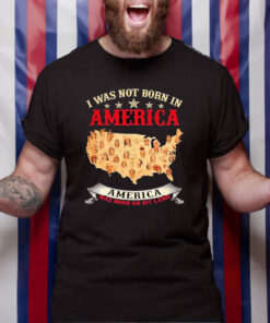 I Was Not Born In America America Was Born On My Land Native Map 2024 T-Shirt4