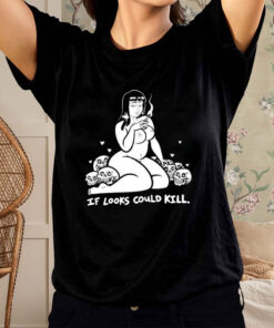 Spooky Booty If Looks Could Kill Skull Heart T-Shirt3