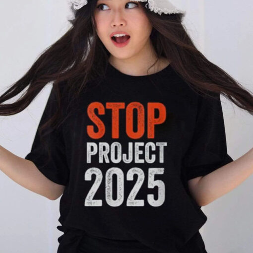 Stop Project 2025 Anti Trump V-Neck T-Shirt