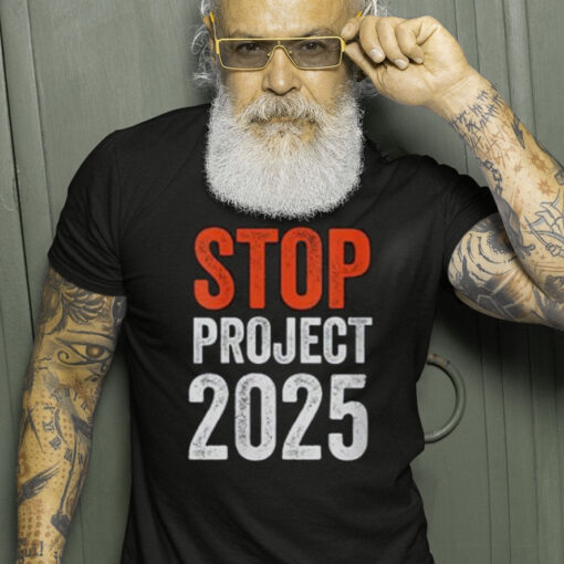 Stop Project 2025 Anti Trump V-Neck T-Shirt1