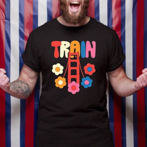 Train Golden Flowers T-Shirt2