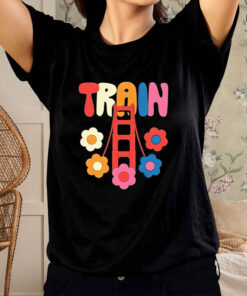 Train Golden Flowers T-Shirt3