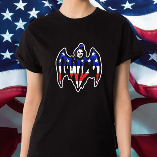 Warren Lotas Stars And Stripes Bat Reaper T-Shirt