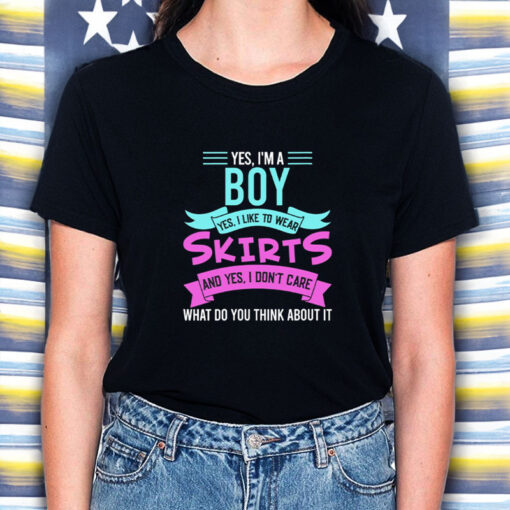 Yes, I'm A Boy Yes, I Like Wear Skirts Femboy Anime Japanese T-Shirt5