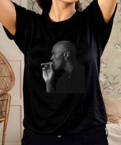 uka Garza Wearing Jordan Smoking Cigar T-Shirt3